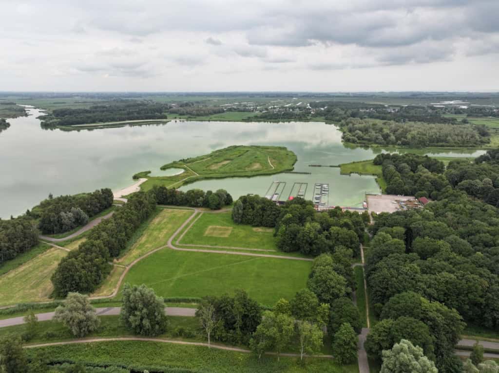Luchtfoto van De Stootersplas