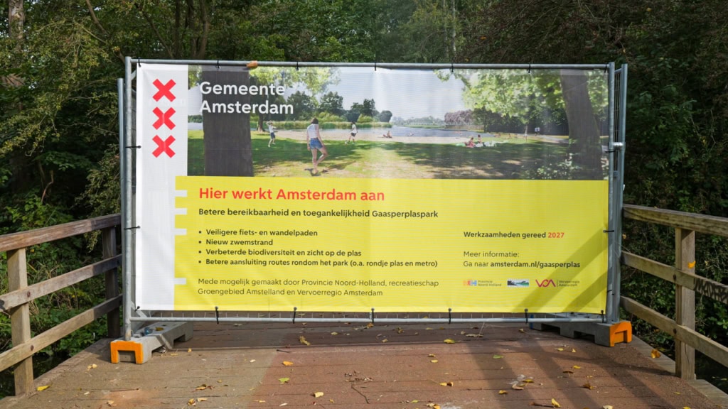 Werkzaamheden in het Gaasperpark
